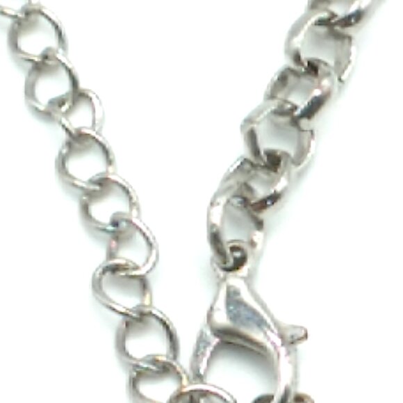 LOFT Acrylic Cluster Beaded Collar Necklace Silver-tone Chain - Picture 5 of 16